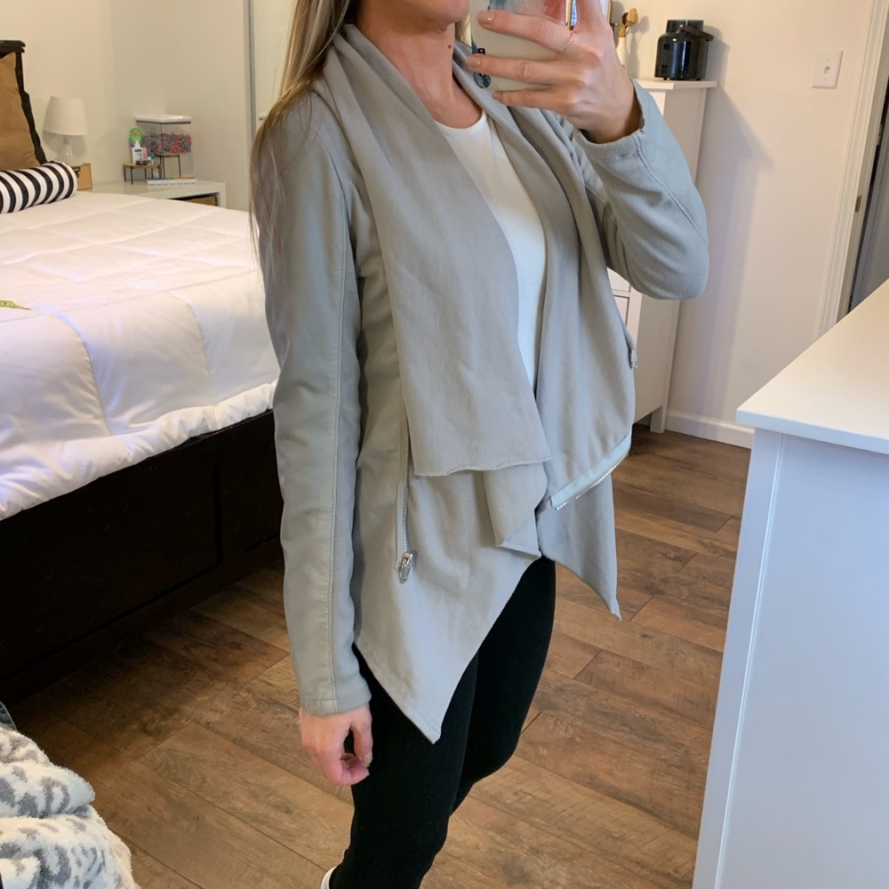 Blank NYC faux leather mixed material jacket